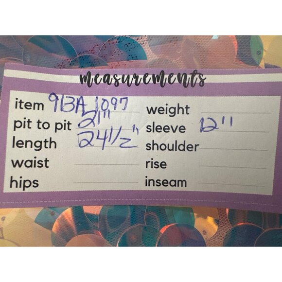 NWT Choosy Medium Sequin Short Sleeve Top - Picture 8 of 10